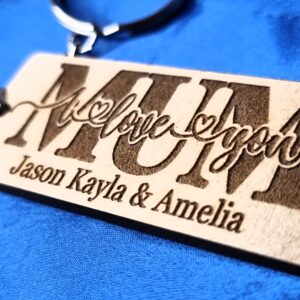 I Love You Mum Keyring