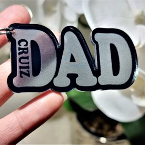 Dad cutout keyring