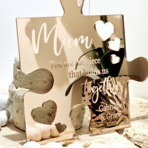 Large Puzzle Piece Plaque