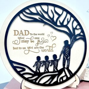 Tree Of Life Plaque (Father & child)