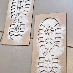 Wooden Santa Boots Stencils